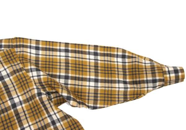 COMME des GARCONS HOMME Wool Check Shirt Yellow Size L