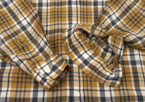 COMME des GARCONS HOMME Wool Check Shirt Yellow Size L