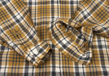 COMME des GARCONS HOMME Wool Check Shirt Yellow Size L