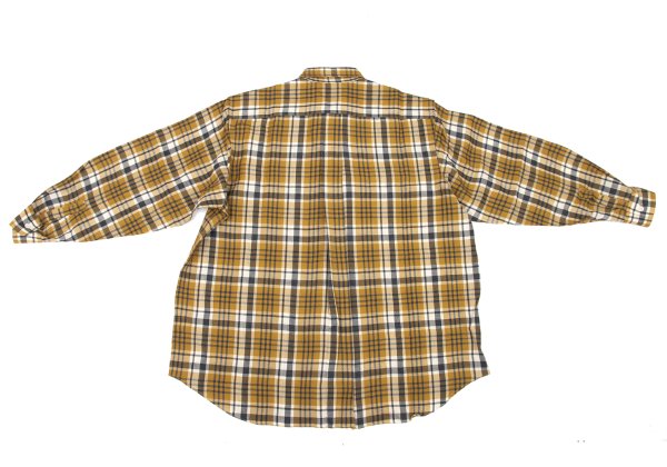 COMME des GARCONS HOMME Wool Check Shirt Yellow Size L