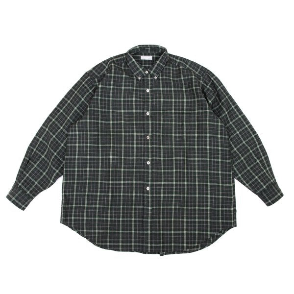 COMME des GARCONS HOMME Wool Check Shirt Gray Size L