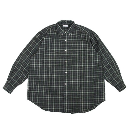 COMME des GARCONS HOMME Wool Check Shirt Gray Size L
