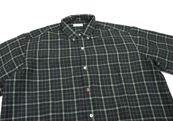 COMME des GARCONS HOMME Wool Check Shirt Gray Size L