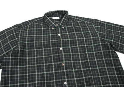COMME des GARCONS HOMME Wool Check Shirt Gray Size L