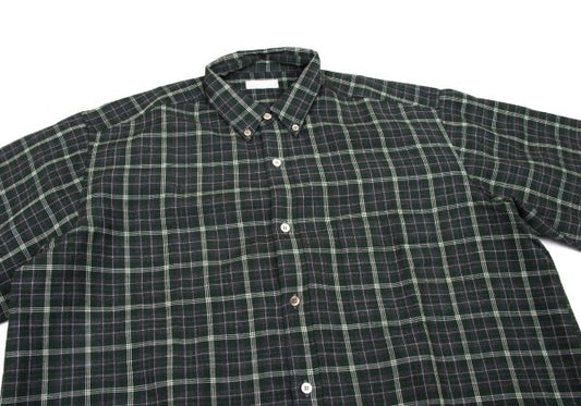 COMME des GARCONS HOMME Wool Check Shirt Gray Size L