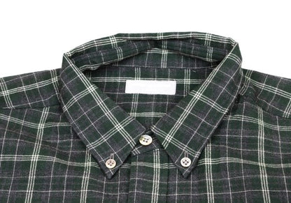 COMME des GARCONS HOMME Wool Check Shirt Gray Size L