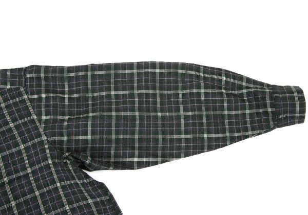 COMME des GARCONS HOMME Wool Check Shirt Gray Size L