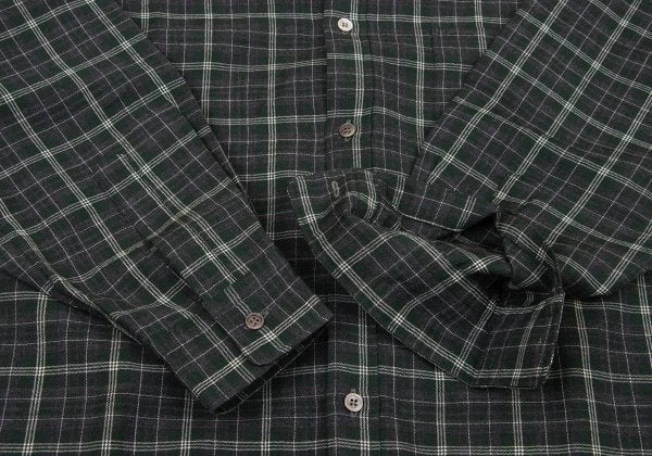 COMME des GARCONS HOMME Wool Check Shirt Gray Size L