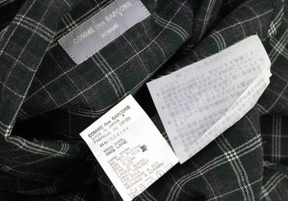 COMME des GARCONS HOMME Wool Check Shirt Gray Size L