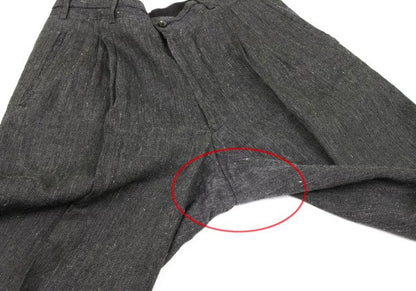 COMME des GARCONS HOMME Linen Double Pants Gray Size L