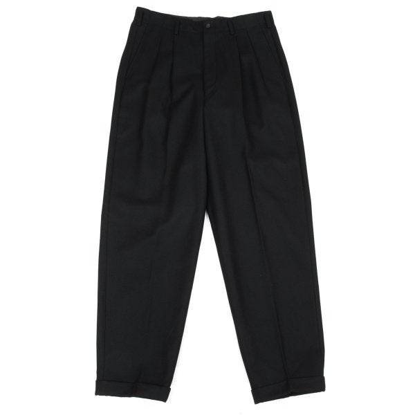 COMME des GARCONS HOMME Wool Two-Tuck Pants Black Size L