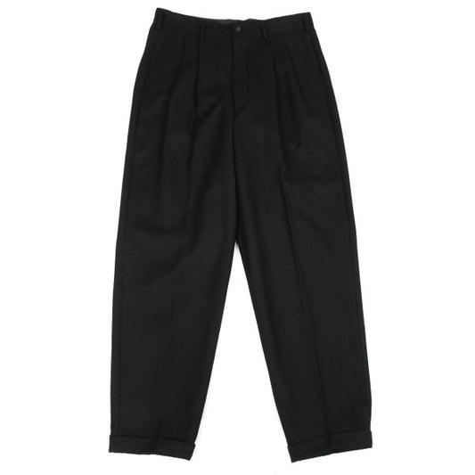 COMME des GARCONS HOMME Wool Two-Tuck Pants Black Size L