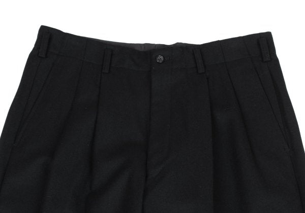 COMME des GARCONS HOMME Wool Two-Tuck Pants Black Size L