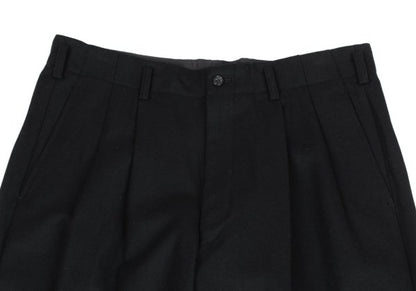 COMME des GARCONS HOMME Wool Two-Tuck Pants Black Size L