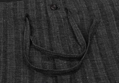 COMME des GARCONS HOMME Linen Stripe Pants Gray Size M