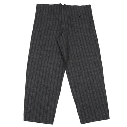 COMME des GARCONS HOMME Linen Stripe Pants Gray Size M