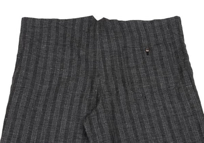 COMME des GARCONS HOMME Linen Stripe Pants Gray Size M