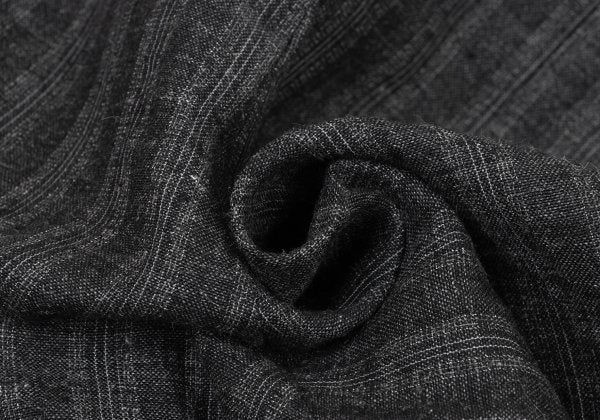 COMME des GARCONS HOMME Linen Stripe Pants Gray Size M