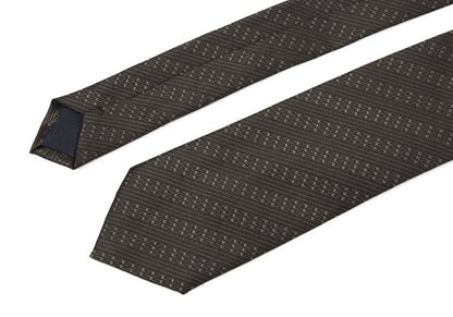 COMME des GARCONS HOMME Khaki Green Regimental Tie