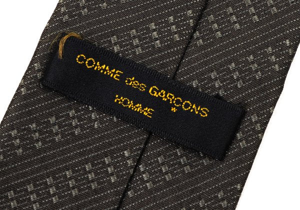 COMME des GARCONS HOMME Khaki Green Regimental Tie