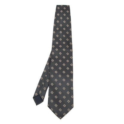 COMME des GARCONS HOMME Gray Small Pattern Silk Tie