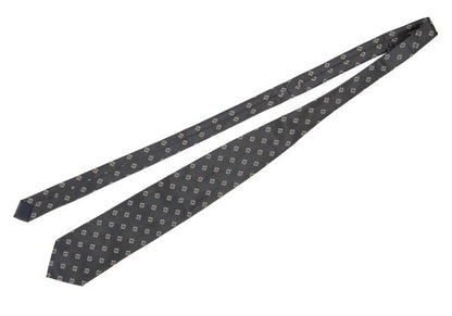 COMME des GARCONS HOMME Gray Small Pattern Silk Tie