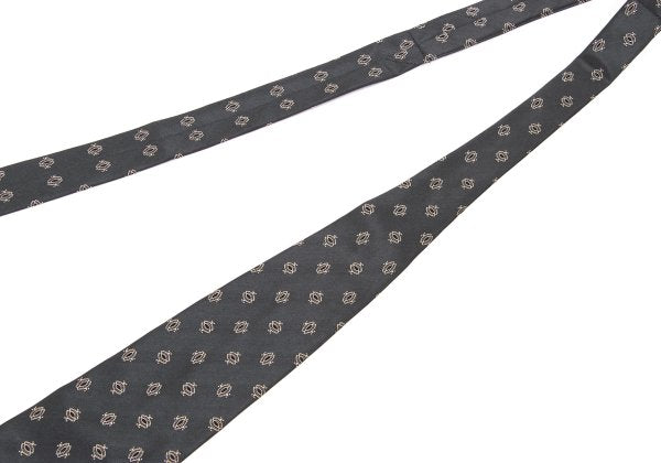 COMME des GARCONS HOMME Gray Small Pattern Silk Tie