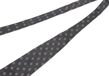COMME des GARCONS HOMME Gray Small Pattern Silk Tie
