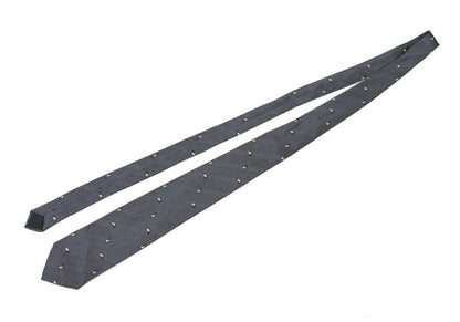 CDG Homme Silk Magatama Pattern Tie Gray