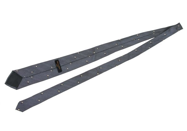 CDG Homme Silk Magatama Pattern Tie Gray