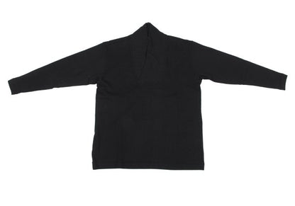Plantation Shadow Stripe Cowl Neck Long Shirt Black Size M