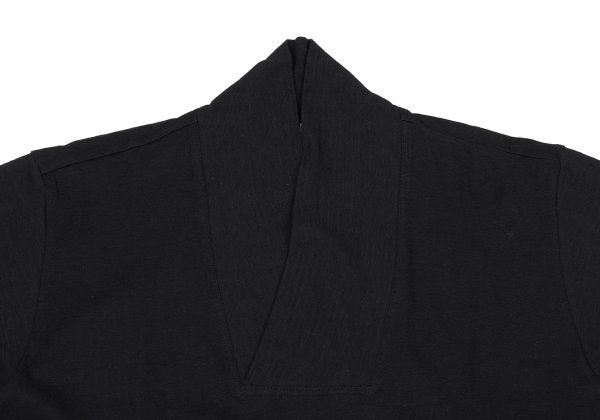 Plantation Shadow Stripe Cowl Neck Long Shirt Black Size M
