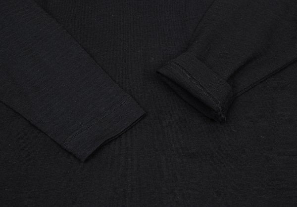 Plantation Shadow Stripe Cowl Neck Long Shirt Black Size M