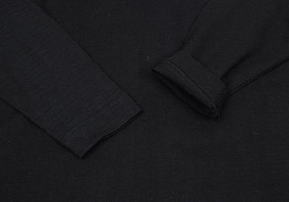 Plantation Shadow Stripe Cowl Neck Long Shirt Black Size M