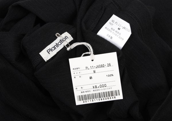 Plantation Shadow Stripe Cowl Neck Long Shirt Black Size M