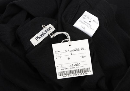 Plantation Shadow Stripe Cowl Neck Long Shirt Black Size M