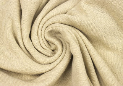 Plantation Cotton Linen Center Seam Long Shirt Beige Size M