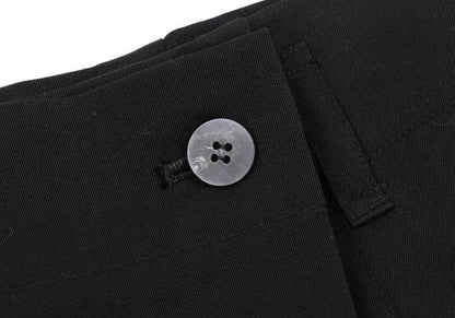 Plantation Wool Gabardine Half Wrap Skirt Black Size M
