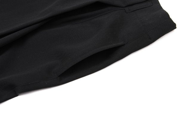 Plantation Wool Gabardine Half Wrap Skirt Black Size M