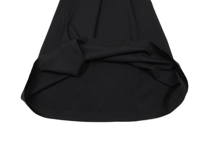 Plantation Wool Gabardine Half Wrap Skirt Black Size M