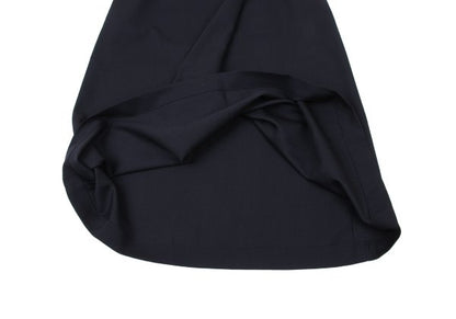 Plantation Wool Half Wrap Design Skirt Navy Size M