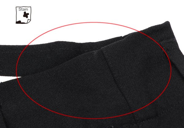 Plantation Wool Blend Half Wrap Design Skirt Black Size M