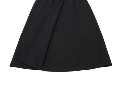 Plantation Wool Blend Half Wrap Design Skirt Black Size M