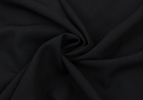 Plantation Wool Blend Half Wrap Design Skirt Black Size M