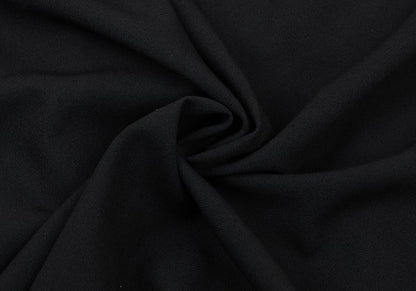 Plantation Wool Blend Half Wrap Design Skirt Black Size M