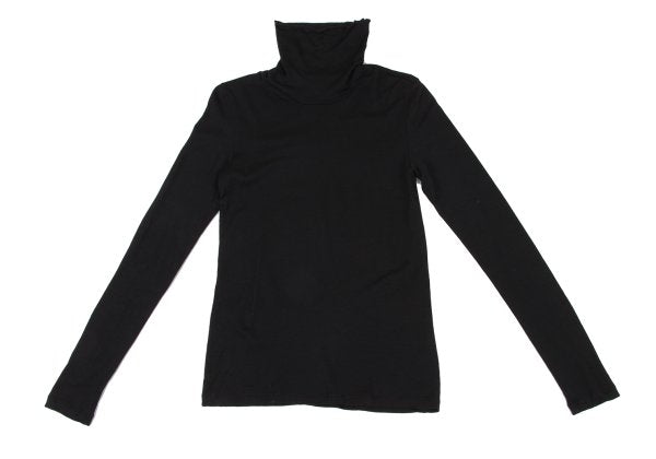 ISSEY MIYAKE HaaT Wool Nylon Turtleneck Top Black Size 2