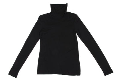 ISSEY MIYAKE HaaT Wool Nylon Turtleneck Top Black Size 2