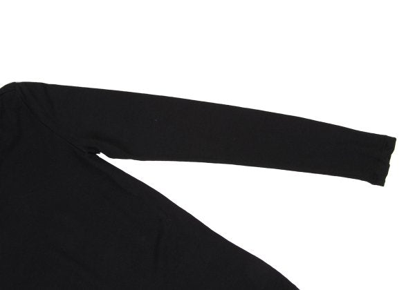ISSEY MIYAKE HaaT Wool Nylon Turtleneck Top Black Size 2