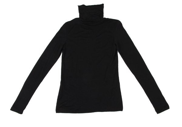 ISSEY MIYAKE HaaT Wool Nylon Turtleneck Top Black Size 2