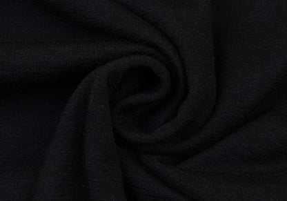 ISSEY MIYAKE HaaT Wool Nylon Turtleneck Top Black Size 2